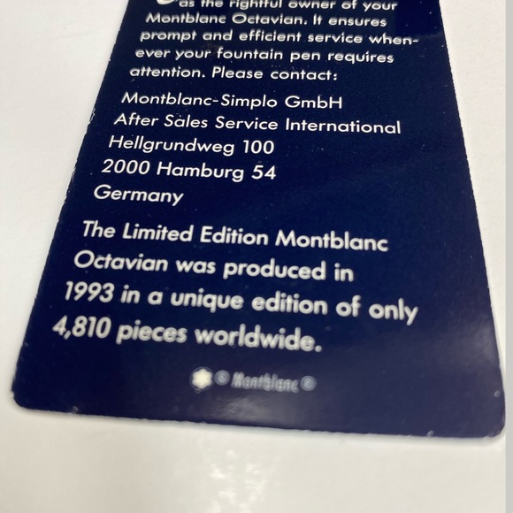 MONTBLANC OCTAVIAN PATRON OF ARTS LE 858/4810 PEN - Picture 12 of 14